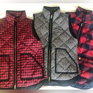 J. Crew Quilted Excursion Vests